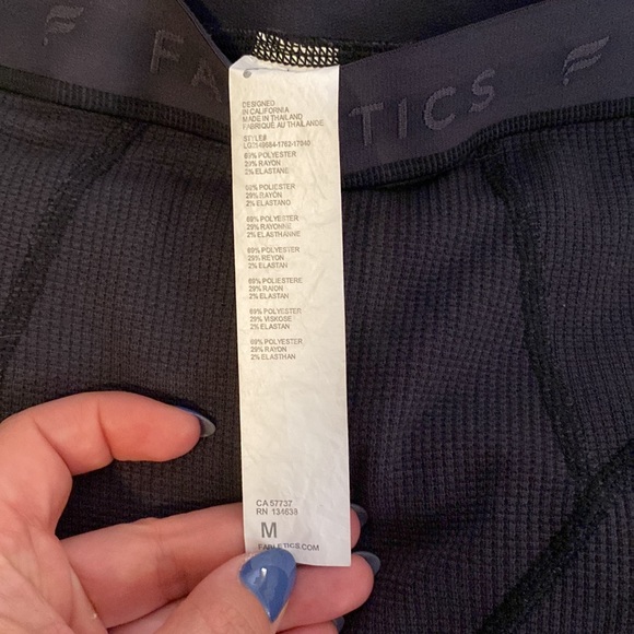 Dark grey M fabletics waffle lounge legging - Picture 3 of 3
